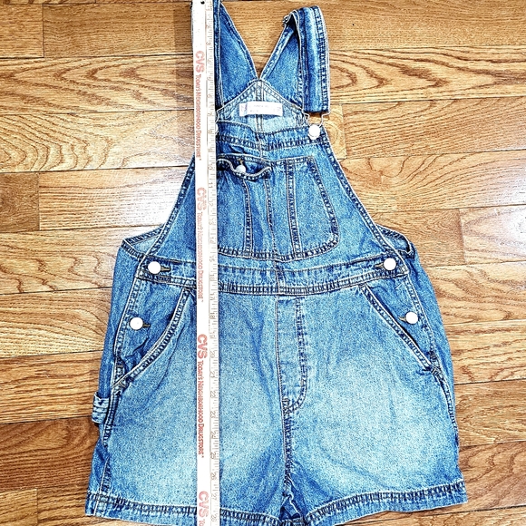 No Boundaries Denim Overalls (Midwash) Size M Juniors - Picture 4 of 8